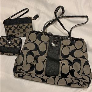 Coach purse, wallet and clutch